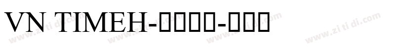 vn timeH-常规斜体字体转换